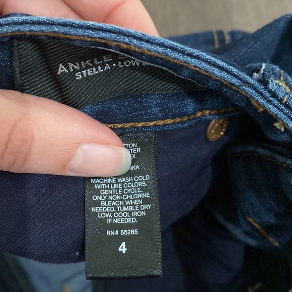 Express Ankle Skinny Low Rise Jeans Size 4 - Picture 5 of 6